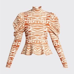 Ulla Johnson Valentina long sleeved sweater peplum bottom exaggerated sleeves S